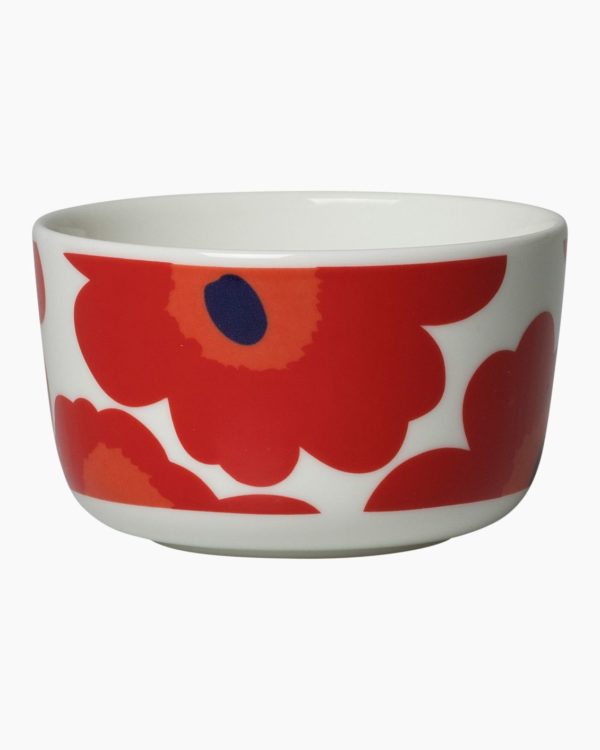 Diese 2.5 dl UNIKKO Schale von Marimekko ist aus Keramik und mit der typischen Mohnblume bedruckt. Ein tolles Accessoire für Ihre Küche.