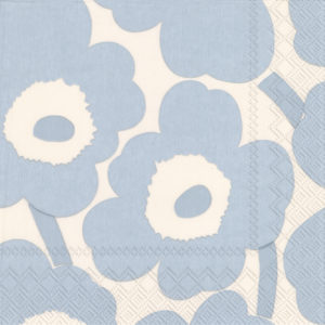 Servietten von Marimekko mit dem tollen UNIKKO Muster sind immer ein tolles Accessoir.