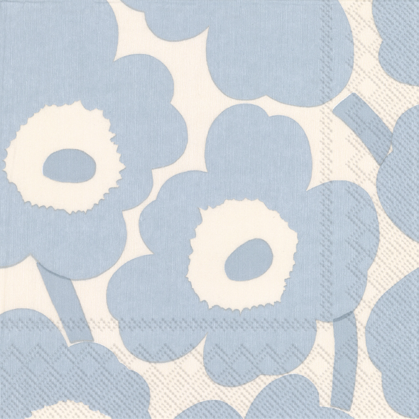 Servietten von Marimekko mit dem tollen UNIKKO Muster sind immer ein tolles Accessoir.