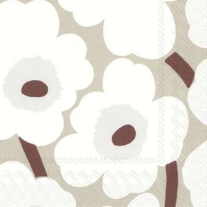 Servietten von Marimekko mit dem tollen UNIKKO Muster sind immer ein tolles Accessoire.
