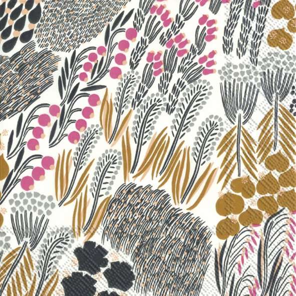 Servietten von Marimekko mit dem tollen PIENI LETTO Muster sind immer ein tolles Accessoir.