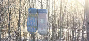 Wollhandschuhe FÄSTFOLK ELSIE & ERIK von Öjbro aus Merinowolle mit schwedischem Muster