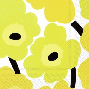 Servietten von Marimekko mit dem tollen UNIKKO Muster sind immer ein tolles Accessoire.