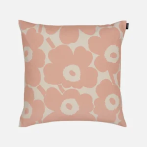 Dieser 50x50 cm Kissenbezug von Marimekko ist mit dem Pieni unikko Muster verziert und hat auf einer Seite einen Reissverschluss.