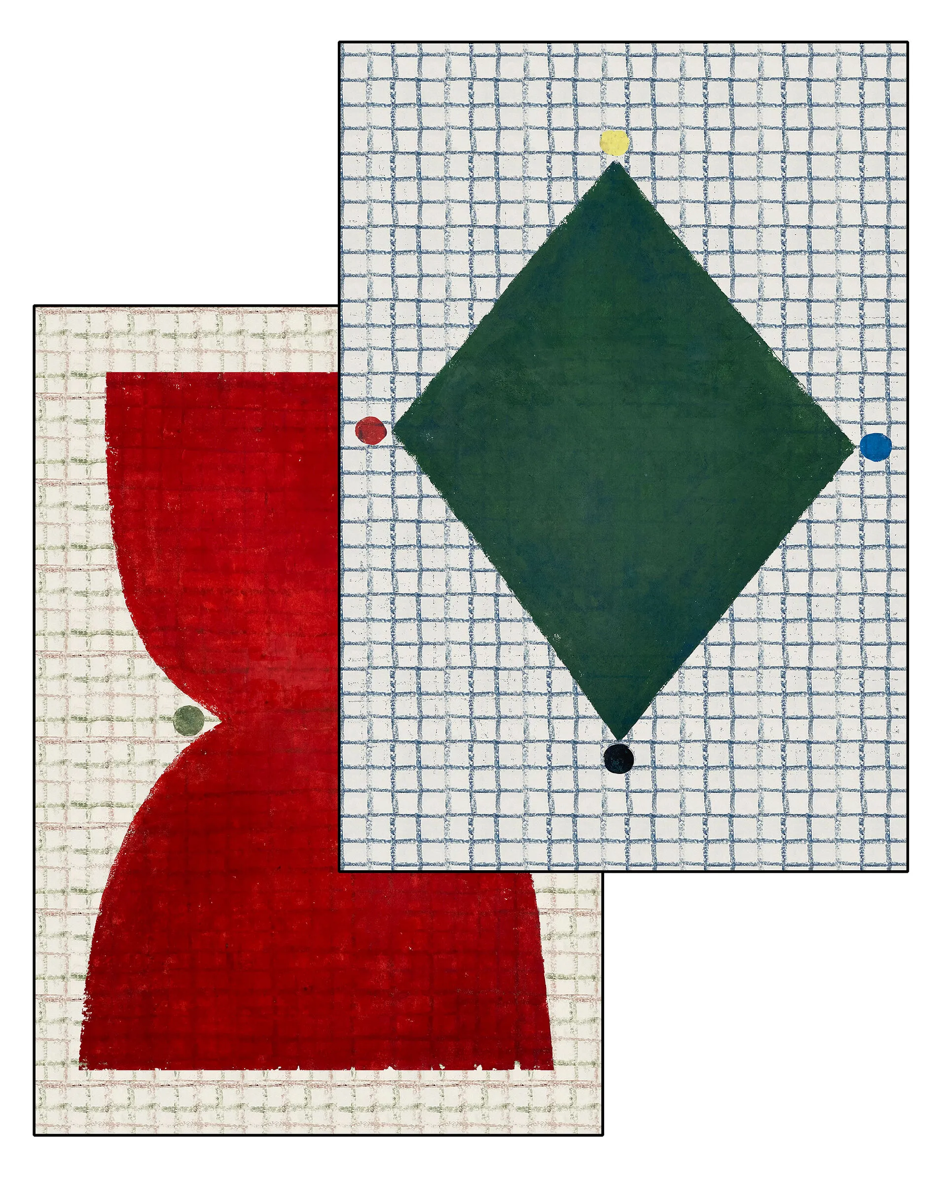 Die Küchentücher KALENDI & LOSANGE wurden Designed von Sabine Finckenauer. Sie sind in den Farben Cotton, Rot und Grün und werden als Set verkauft.