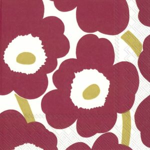 Servietten von Marimekko mit dem tollen UNIKKO Muster sind immer ein tolles Accessoire.