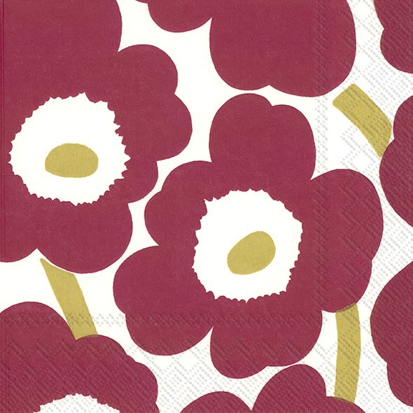 Servietten von Marimekko mit dem tollen UNIKKO Muster sind immer ein tolles Accessoire.