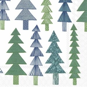 Servietten von Marimekko mit dem tollen KUUSIKOSSA Muster sind immer ein tolles Accessoire.