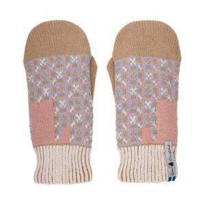 Geometri Ragna ist ein vierlagiger Fäustling im Geometri-Design.