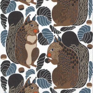 Servietten von Marimekko mit dem tollen KURRE Muster sind immer ein tolles Accessoire.