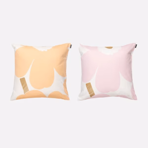 2er-Set Marimekko Kissen Unikko 50x50 mit Mohnblumenmuster