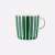 Marimekko Piccolo Tasse 4 dl mit grün-weissem Muster im Oiva-Design