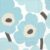 Servietten Marimekko UNIKKO turquoise im ikonischen Blüten-Design