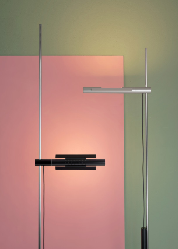 UNIKI – Baltensweiler HALO LED S Stehleuchte, dimmbare höhenverstellbare LED-Designlampe aus der Schweiz