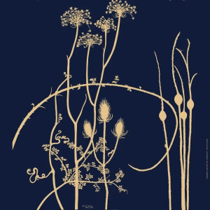 Marimekko Tischtuch VUOREN KASVIT 143×194 cm mit botanischem Muster