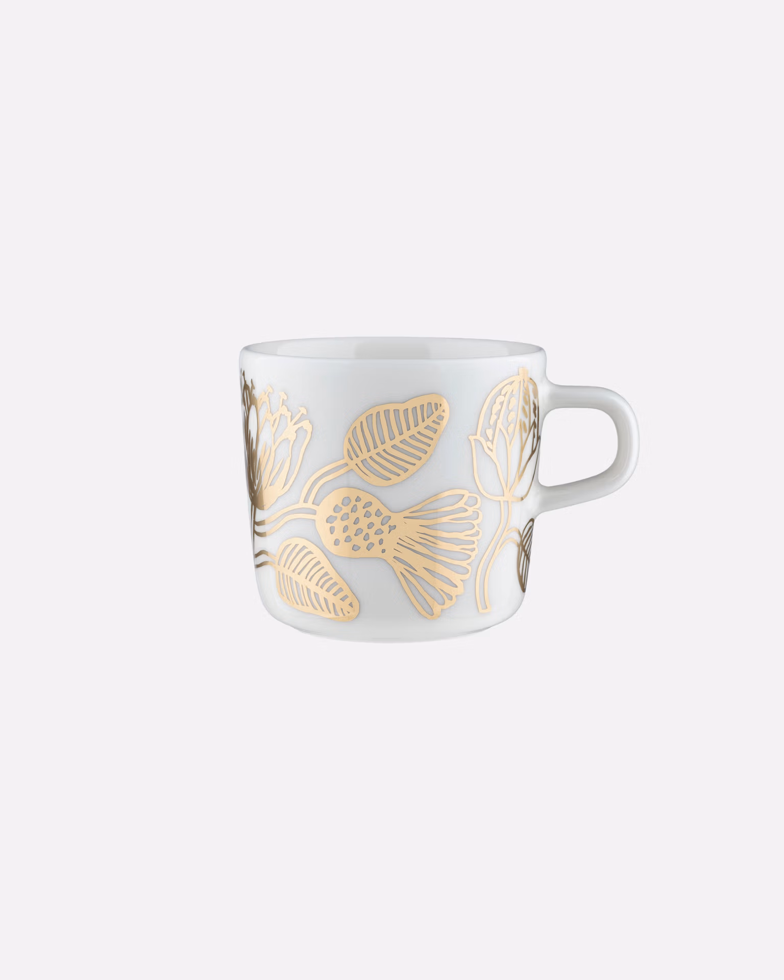 Marimekko Tiara Tasse gold mit elegantem Goldmuster