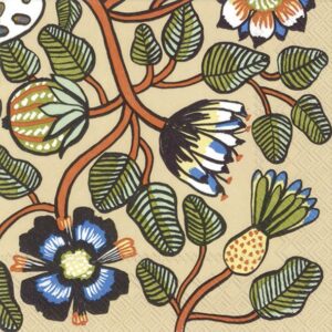 Marimekko Serviette TIARA cream 25x25 cm – elegante Design-Serviette von UNIKI Uster