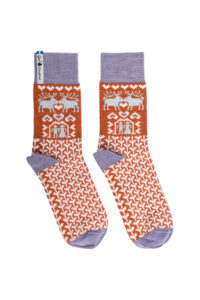 Wollsocken FÄSTFOLK ESTELLE & ESBJÖRN – Frontansicht – UNIKI