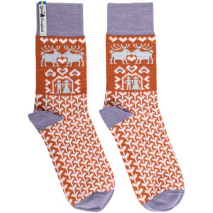 Wollsocken FÄSTFOLK ESTELLE & ESBJÖRN – Frontansicht – UNIKI