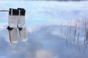 Wollsocken EKSHÄRAD KALK – Frontansicht – UNIKI