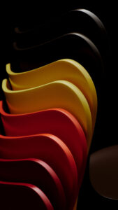 Series 7 Stuhl von Fritz Hansen in kräftiger Farbe