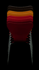 Series 7 Stuhl von Fritz Hansen in kräftiger Farbe