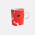 Marimekko Oiva Unikko Tasse 2,5 dl aus weissem Steinzeug mit Unikko-Muster in Weiss, Rot und Blau.