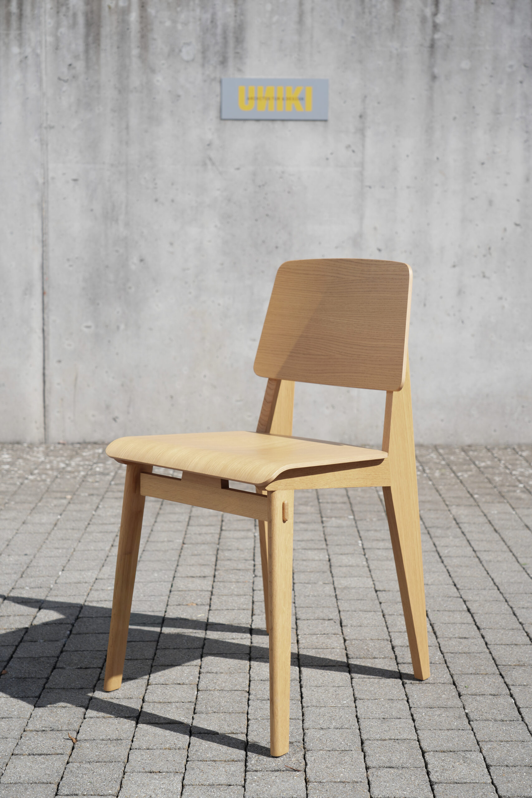 Vitra Chaise Tout Bois von Jean Prouvé, Outlet-Stück
