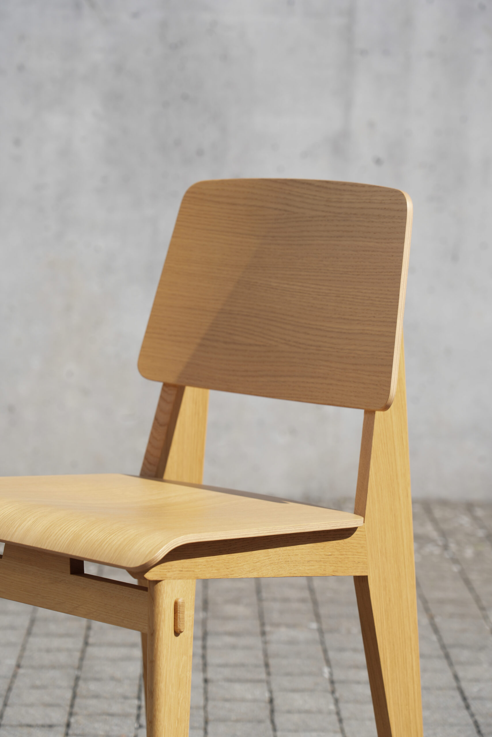 Vitra Chaise Tout Bois von Jean Prouvé, Outlet-Stück