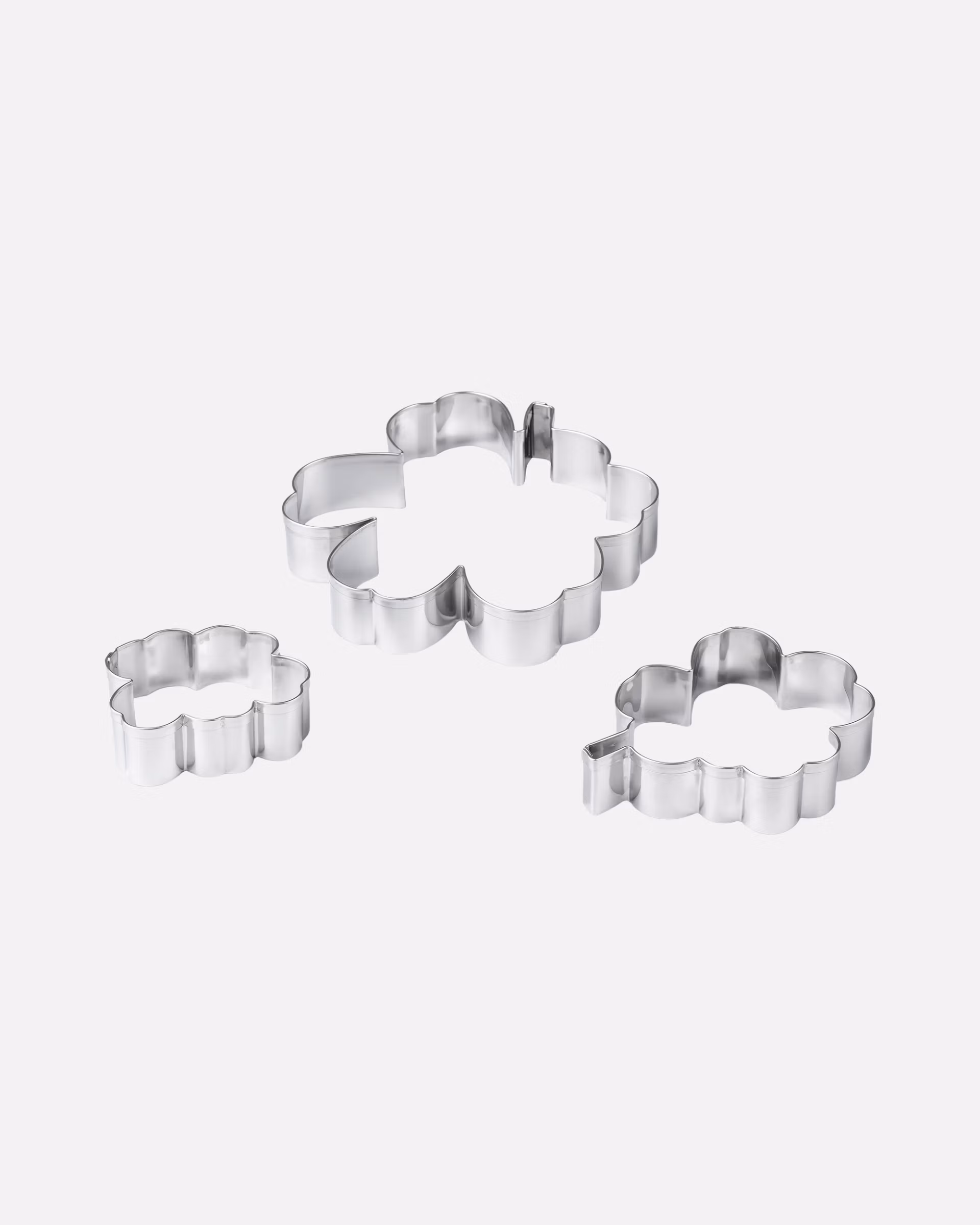 Marimekko Unikko Ausstechformen aus Edelstahl, 3-teiliges Set in Blütenform