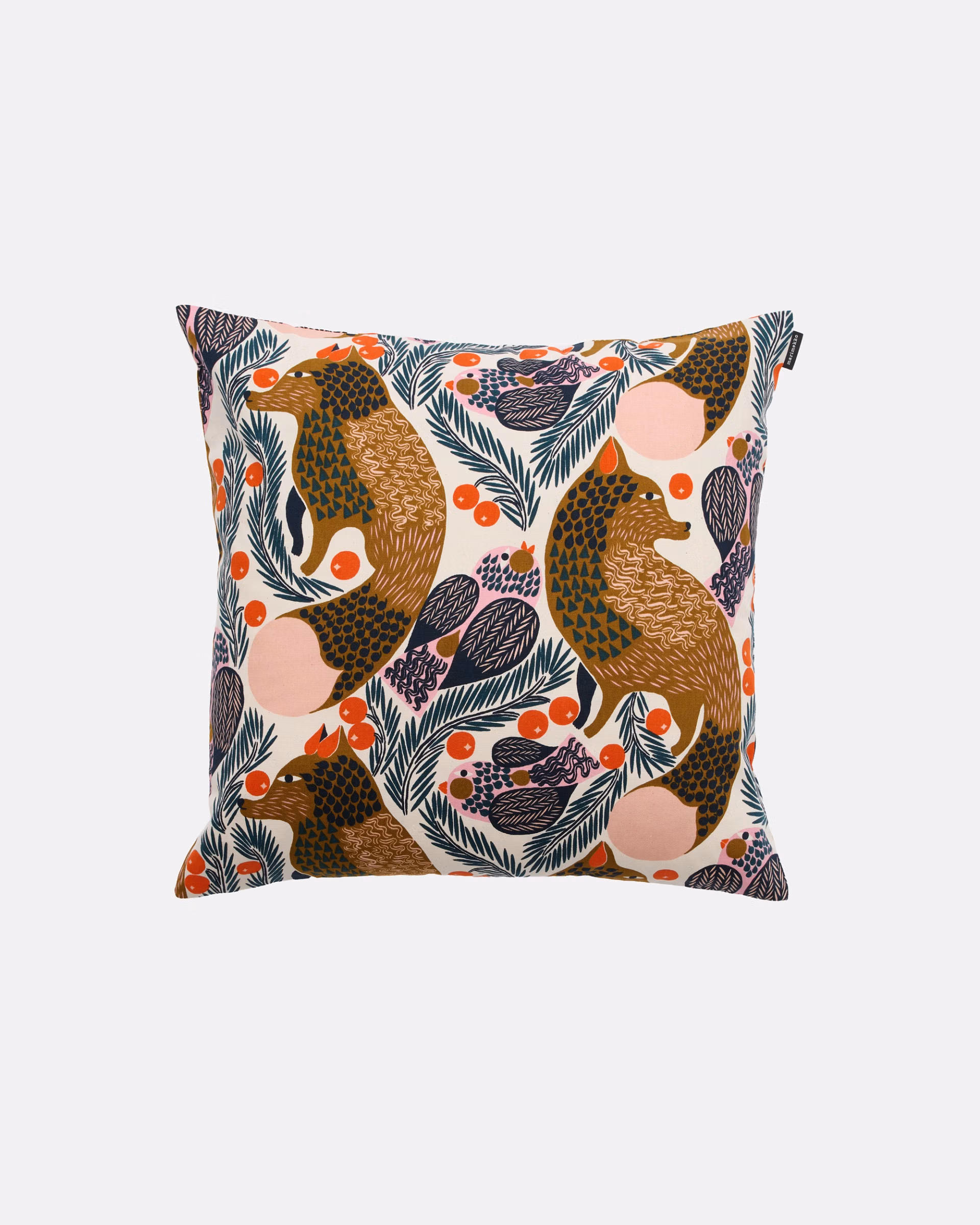 Marimekko Pieni Ketunmarja Kissenbezug 50 x 50 cm mit Fuchs-Muster