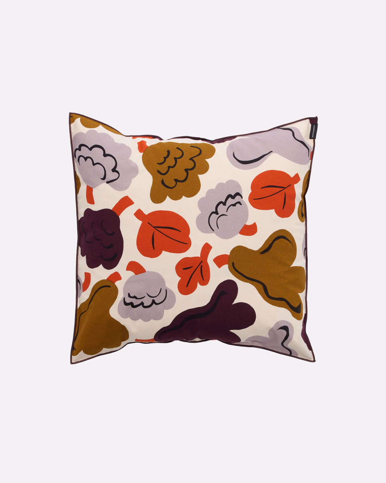 Marimekko Pieni Kukasta Kukkaan Kissenbezug in Hay, Plum, Bronze und Terracotta mit Blumenmuster